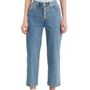 Levi's Women's Mile High Wide Leg Cropped Jeans